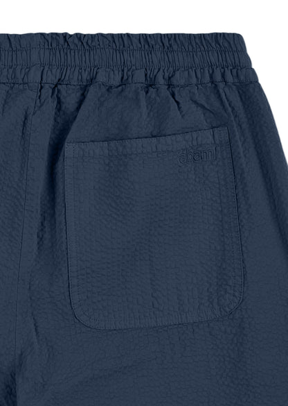 Seersucker Judd Trousers in Dark Navy