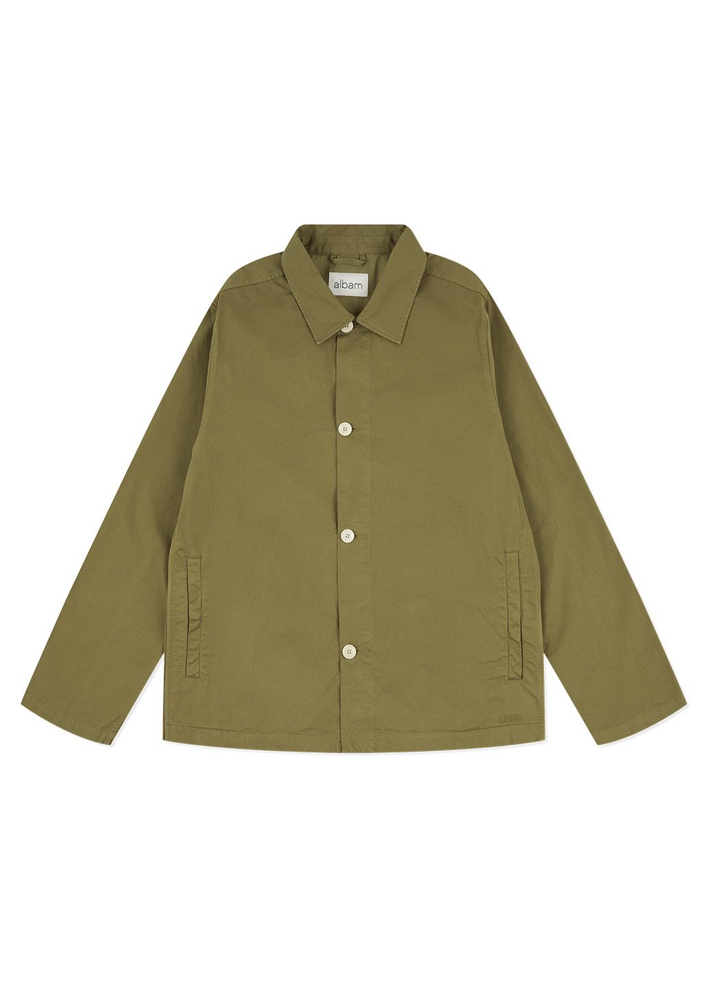 Hatton Cotton Overshirt in Khaki