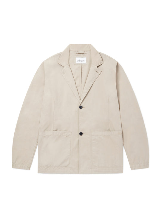 Poplin Unlined Blazer in Vintage Khaki