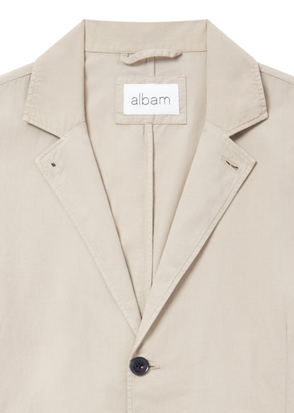 Poplin Unlined Blazer in Vintage Khaki