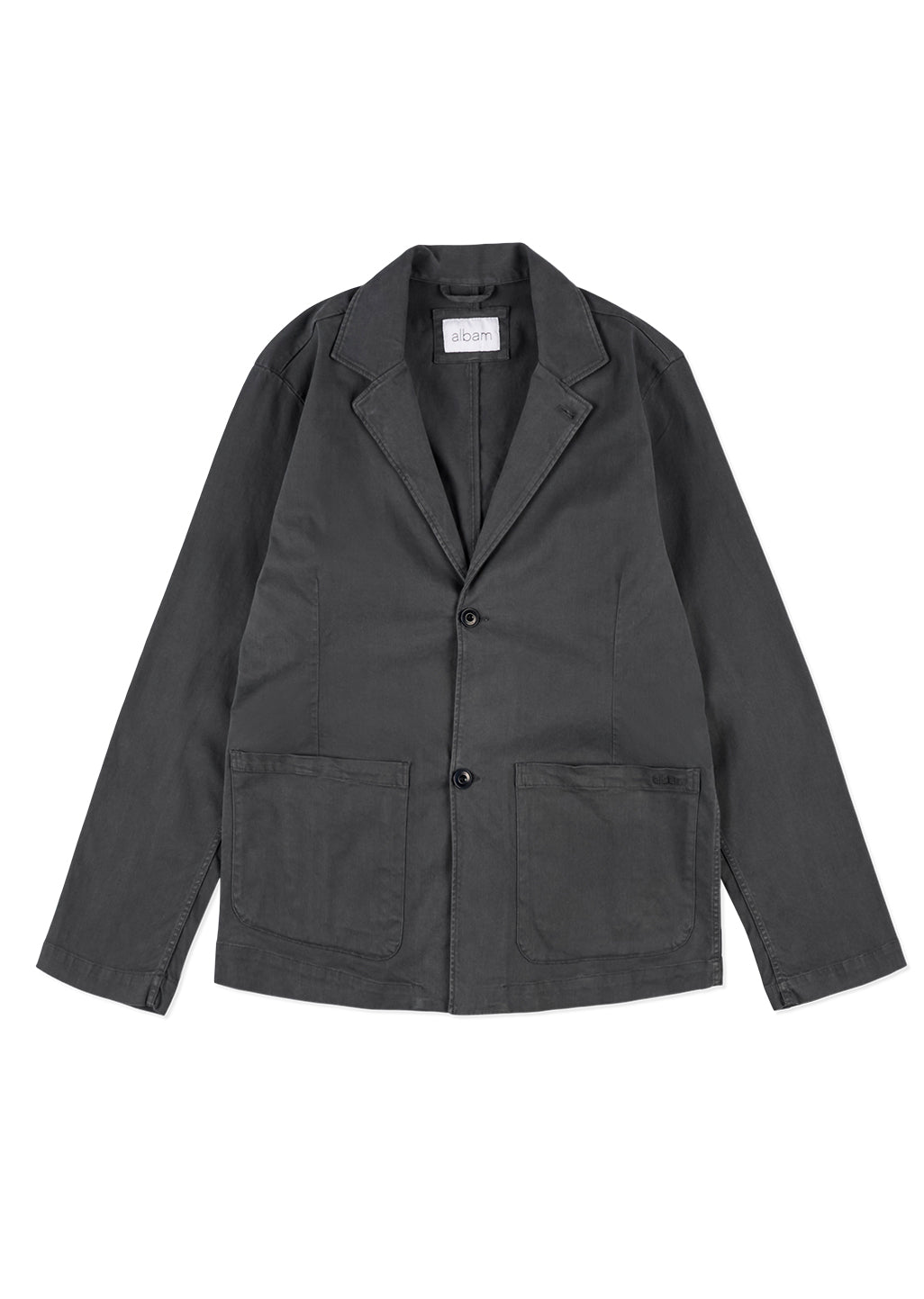 Soft Touch Cotton Fairfax Blazer in Grey