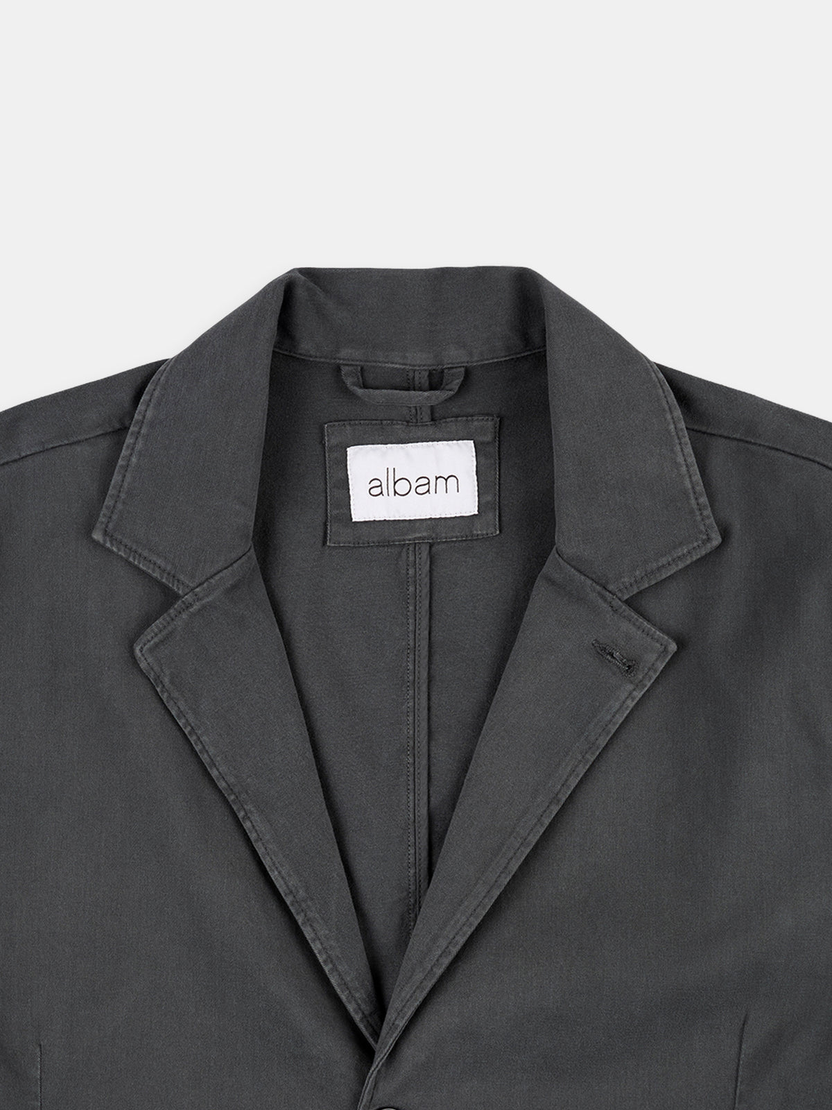 Soft Touch Cotton Fairfax Blazer in Grey