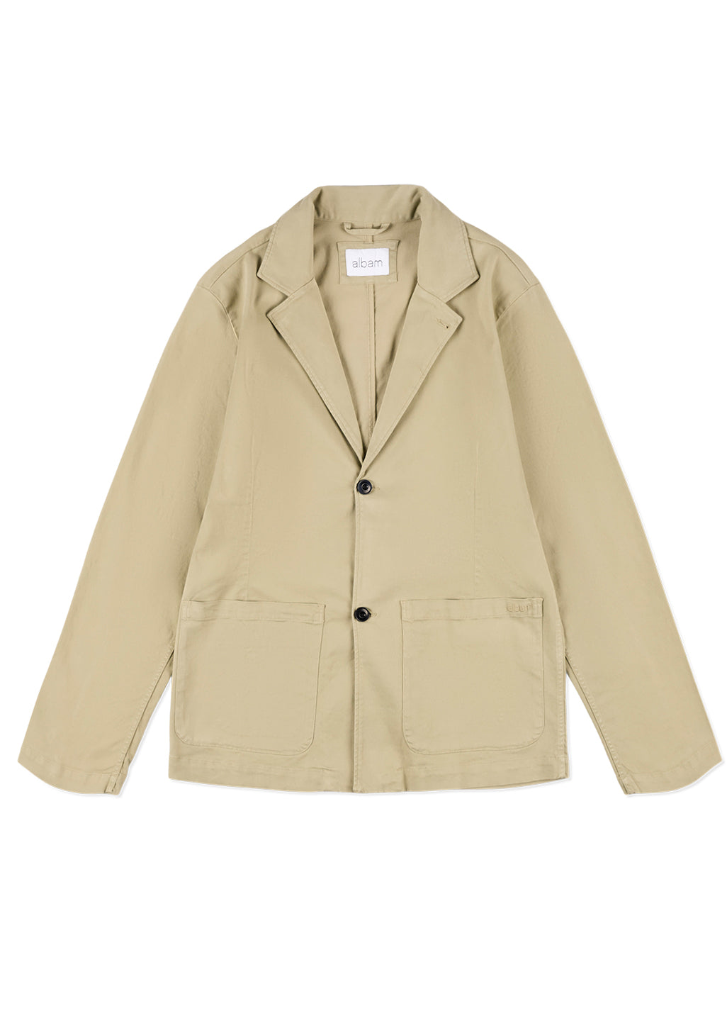 Soft Touch Cotton Fairfax Blazer in Taupe