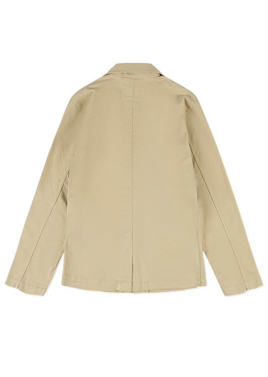 Soft Touch Cotton Fairfax Blazer in Taupe