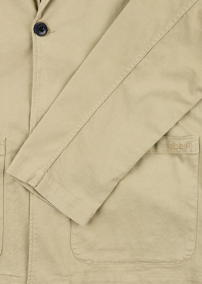 Soft Touch Cotton Fairfax Blazer in Taupe