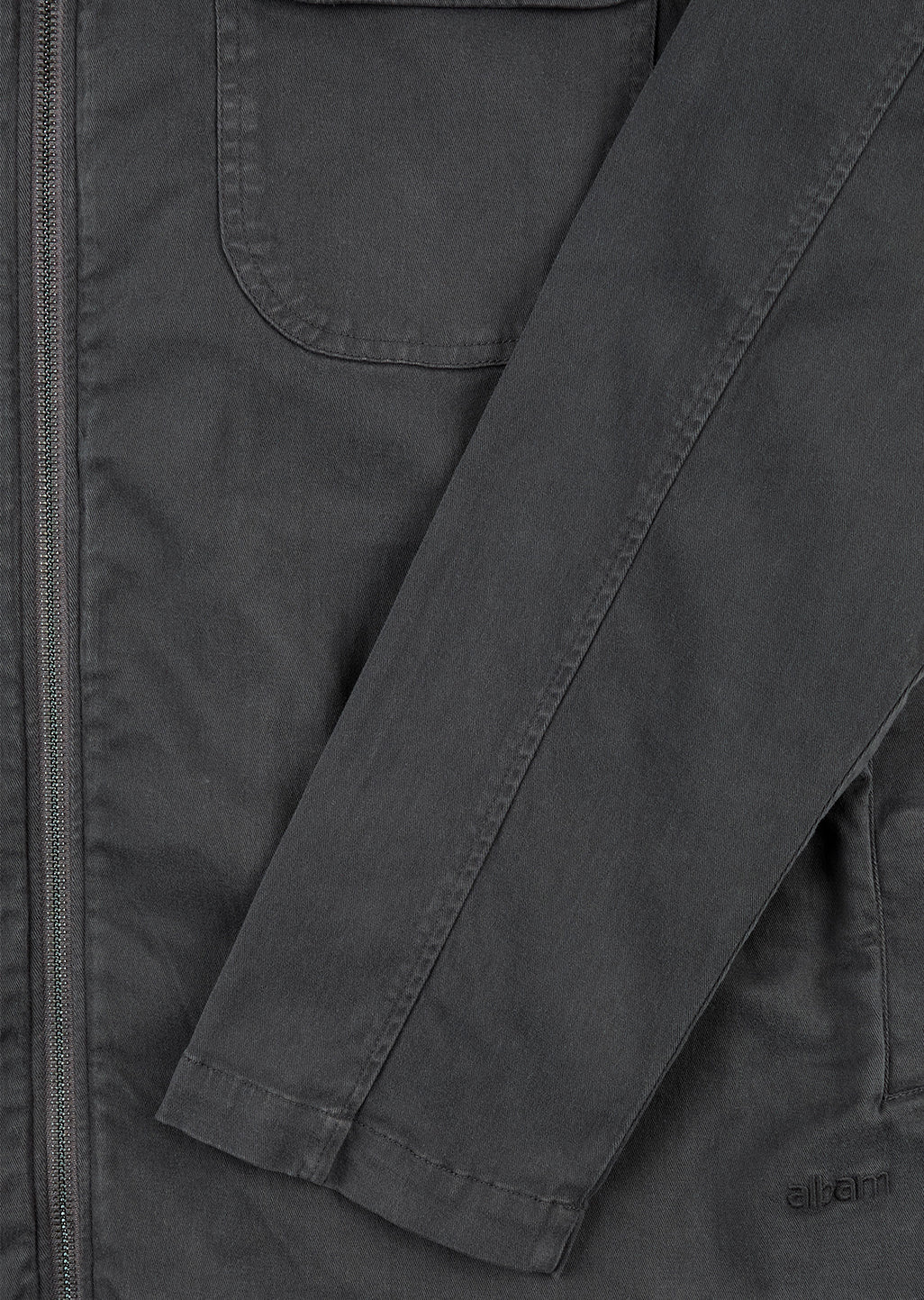 Soft Touch Cotton Clarence Jacket in Grey