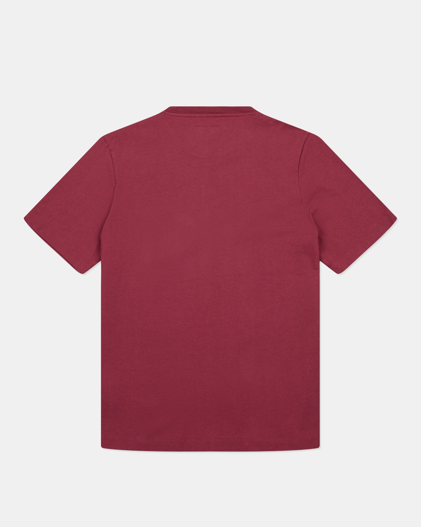 Woven Pocket T-Shirt in Deep Claret