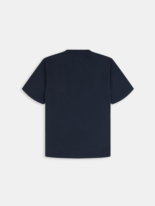 Woven Pocket T-Shirt in Dark Navy
