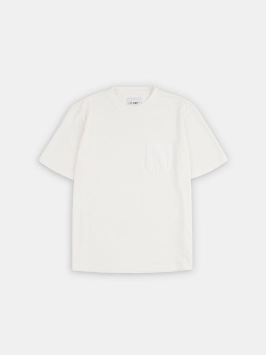 Woven Pocket T-Shirt in White