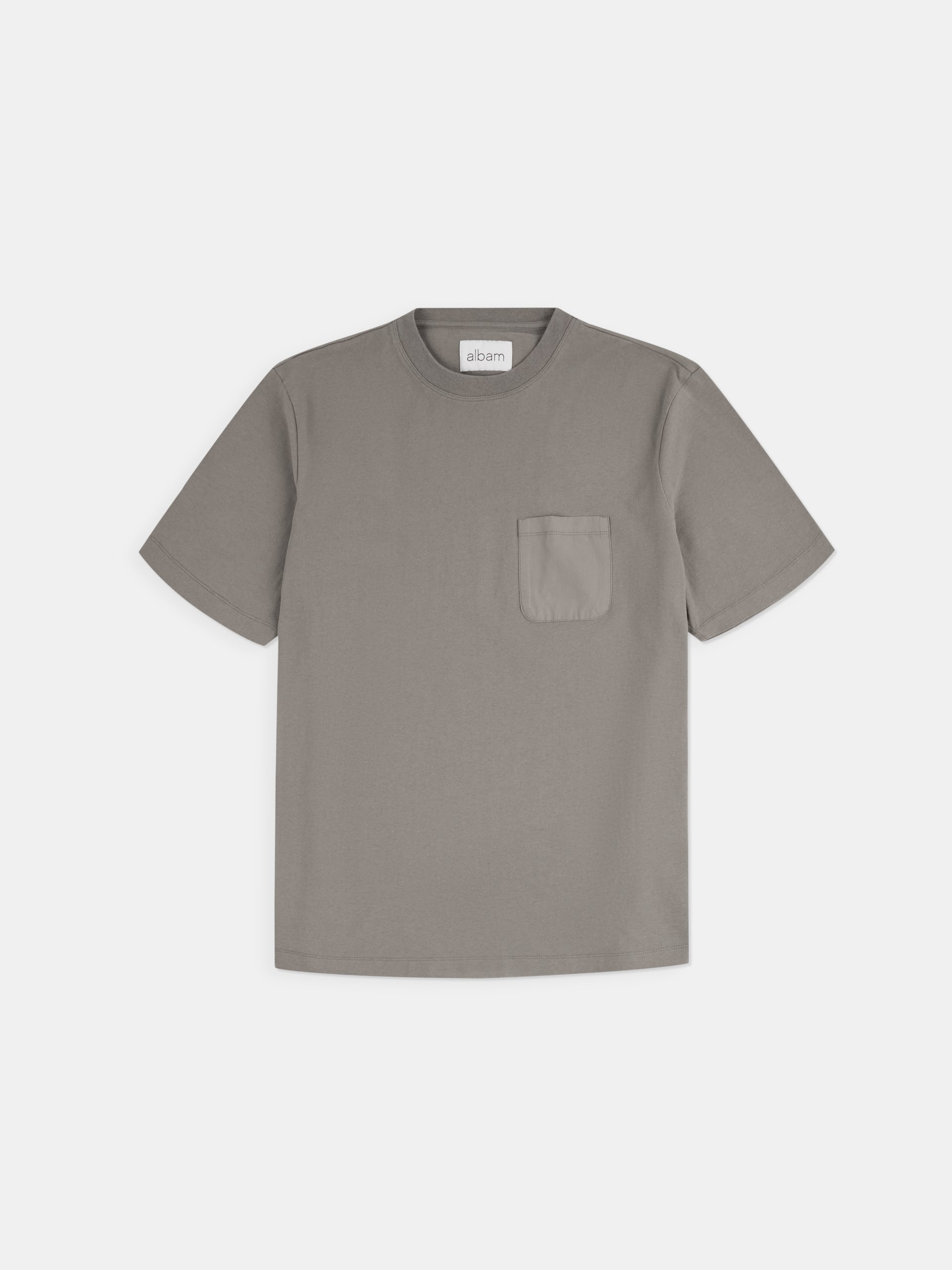 Woven Pocket T Shirt Slate