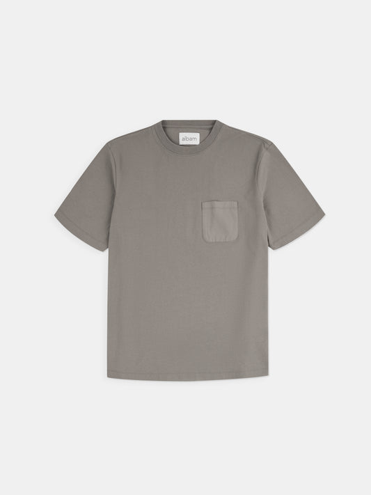 Woven Pocket T-Shirt in Slate