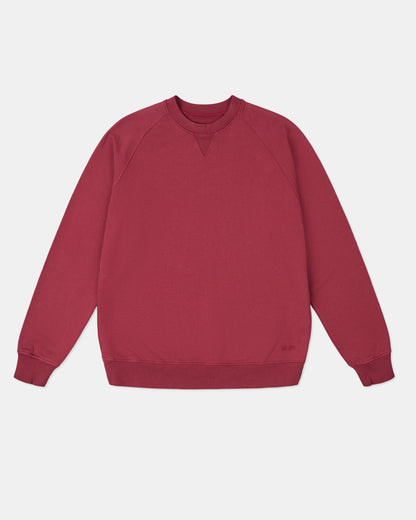 Avon Crew Sweat in Deep Claret
