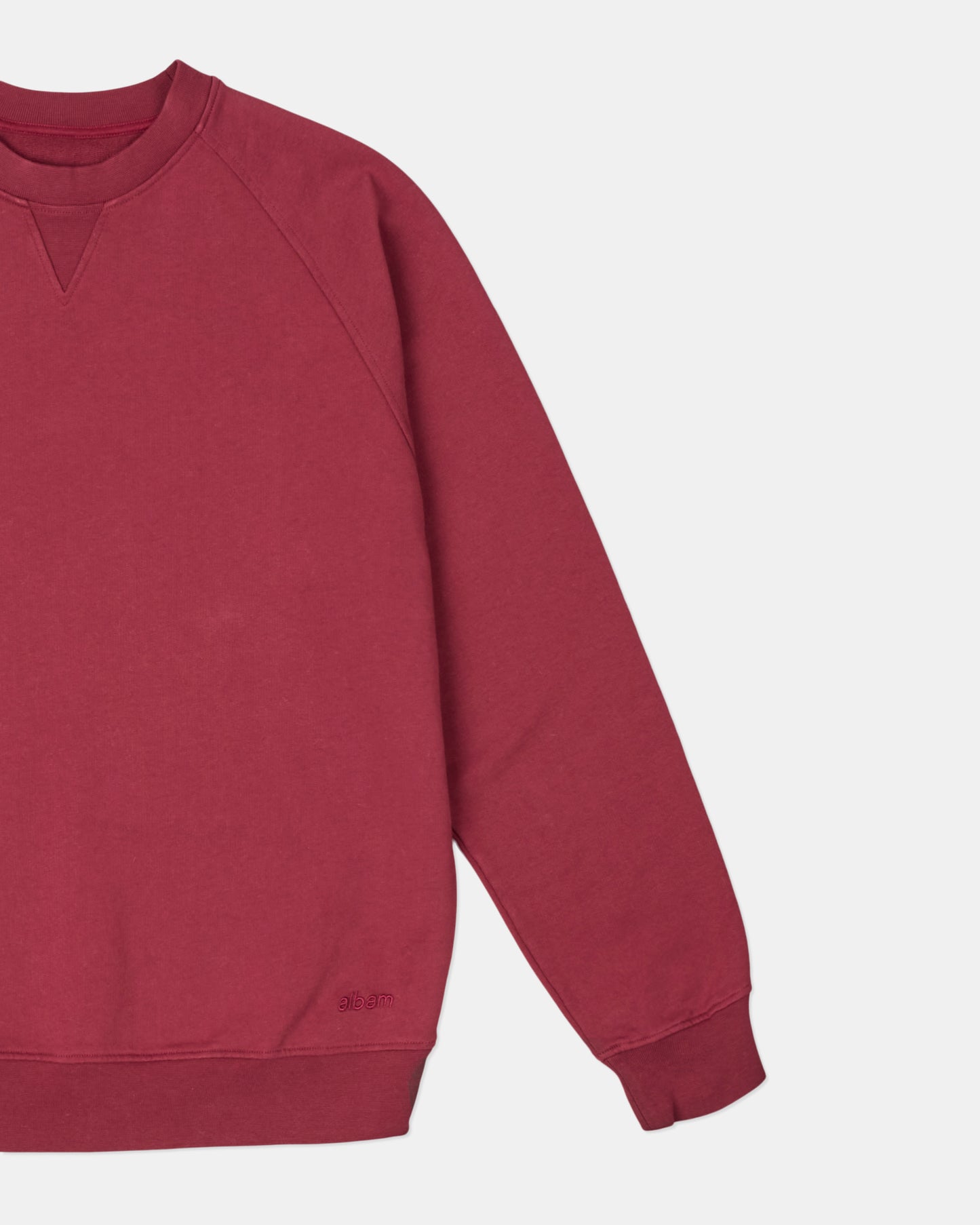 Avon Crew Sweat in Deep Claret