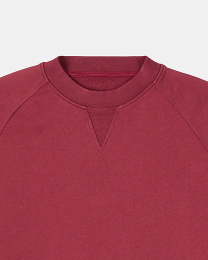 Avon Crew Sweat in Deep Claret