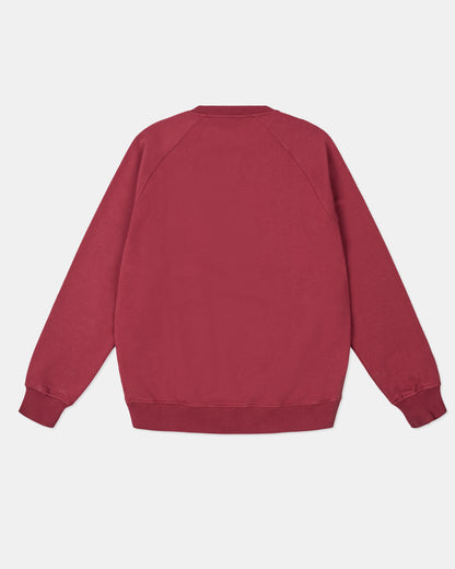 Avon Crew Sweat in Deep Claret