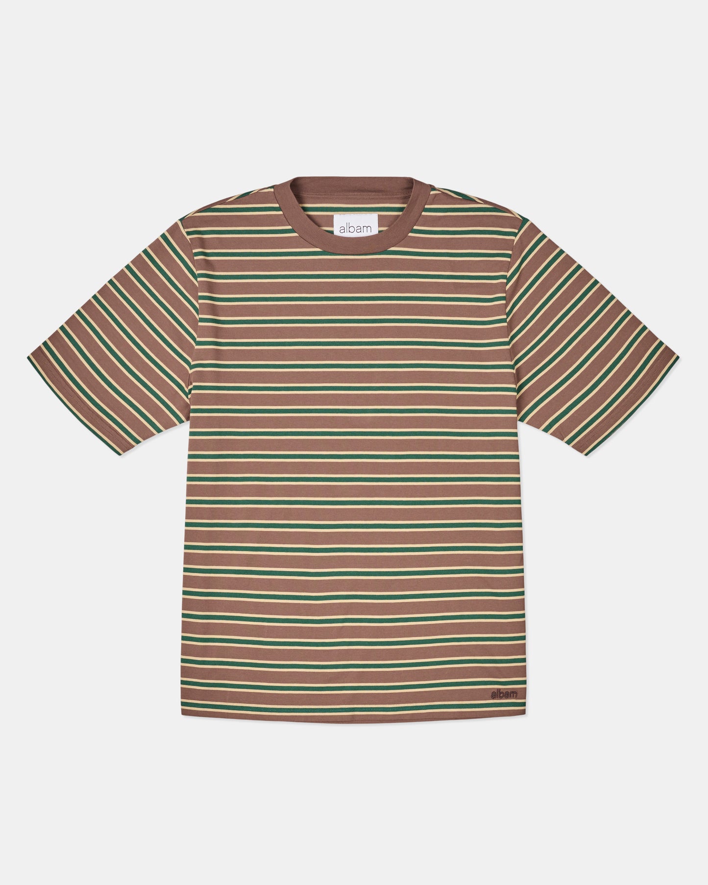 Tame Stripe T-Shirt in Walnut