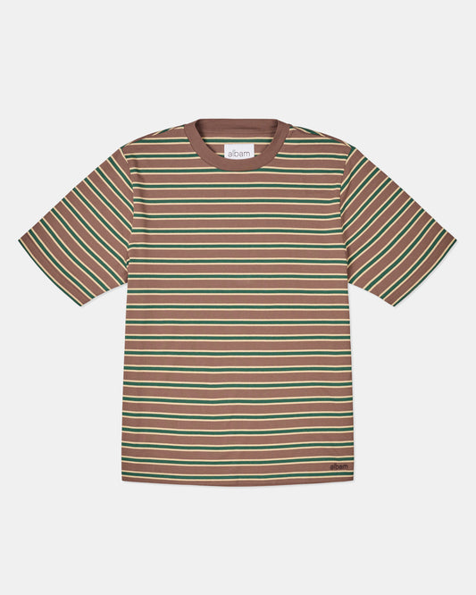 Tame Stripe T-Shirt in Walnut