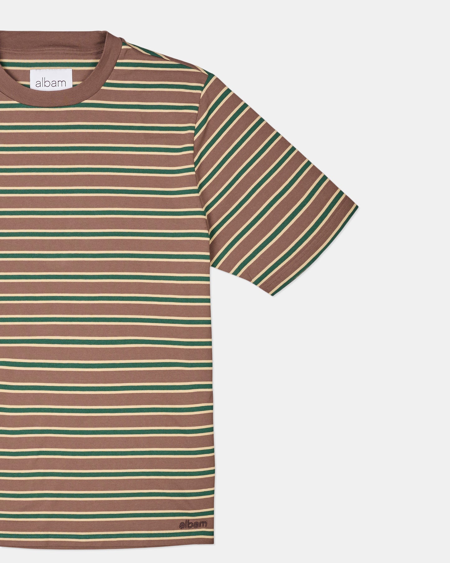 Tame Stripe T-Shirt in Walnut