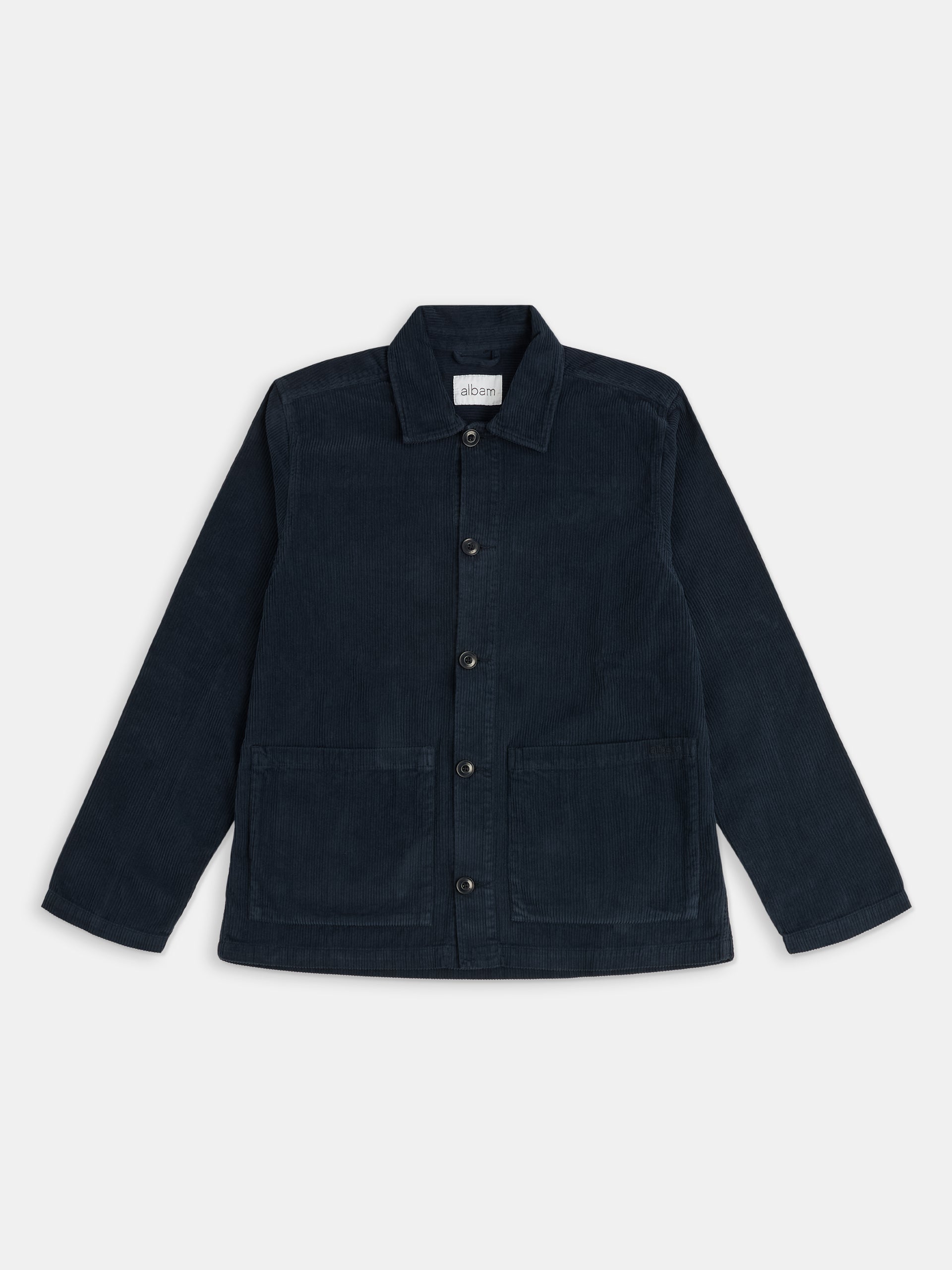 Needlecord Acton Overshirt Dark