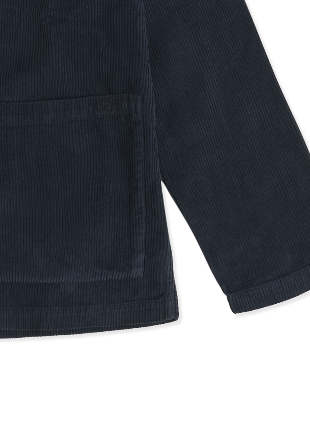 Needlecord Acton Overshirt in Dark Navy