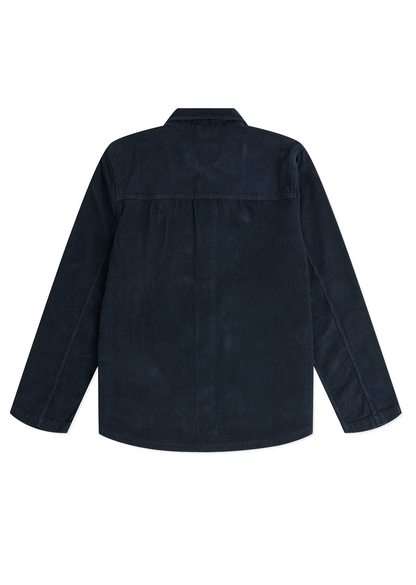 Needlecord Acton Overshirt in Dark Navy