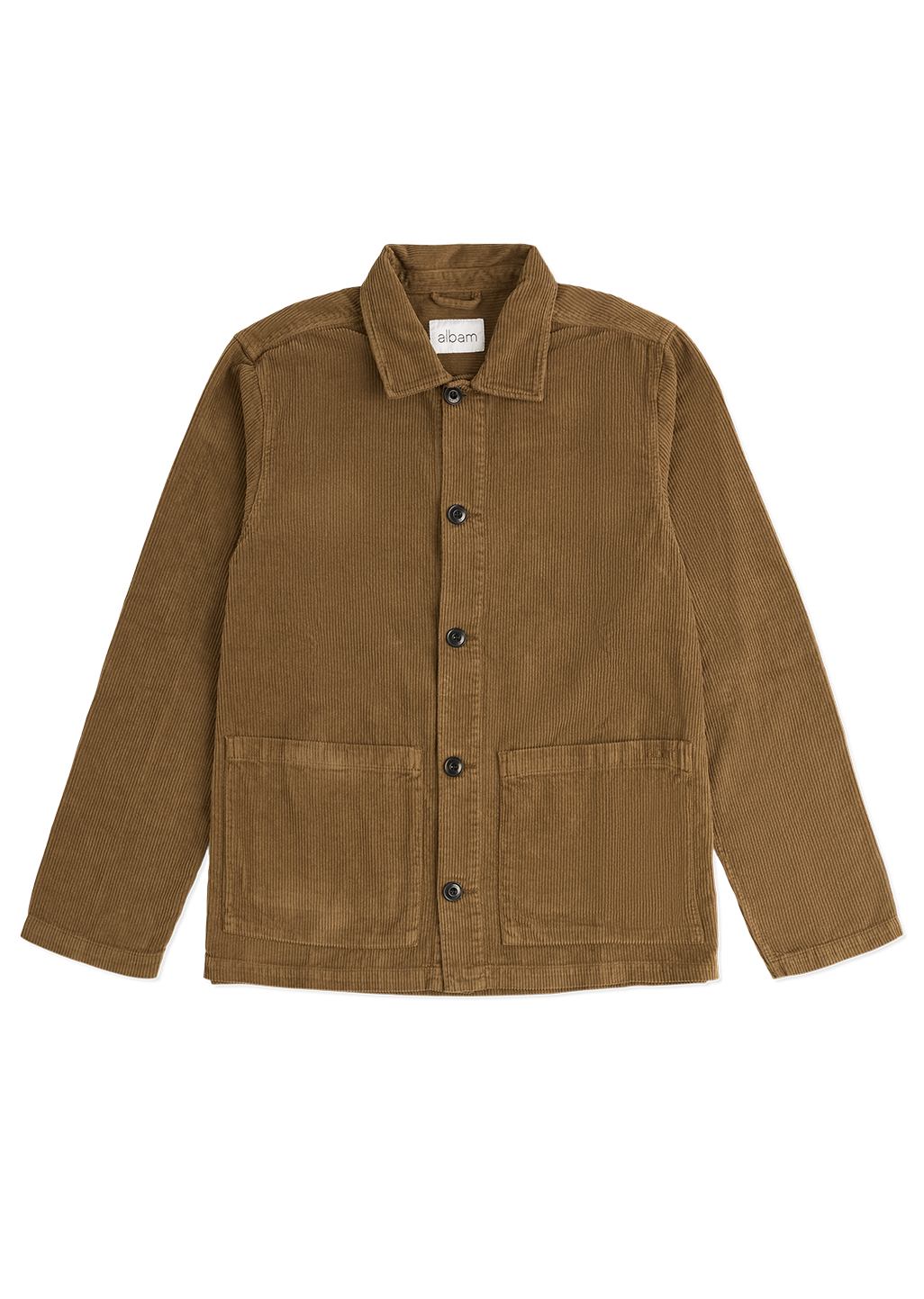 Needlecord Acton Overshirt in Tobacco