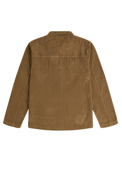 Needlecord Acton Overshirt in Tobacco