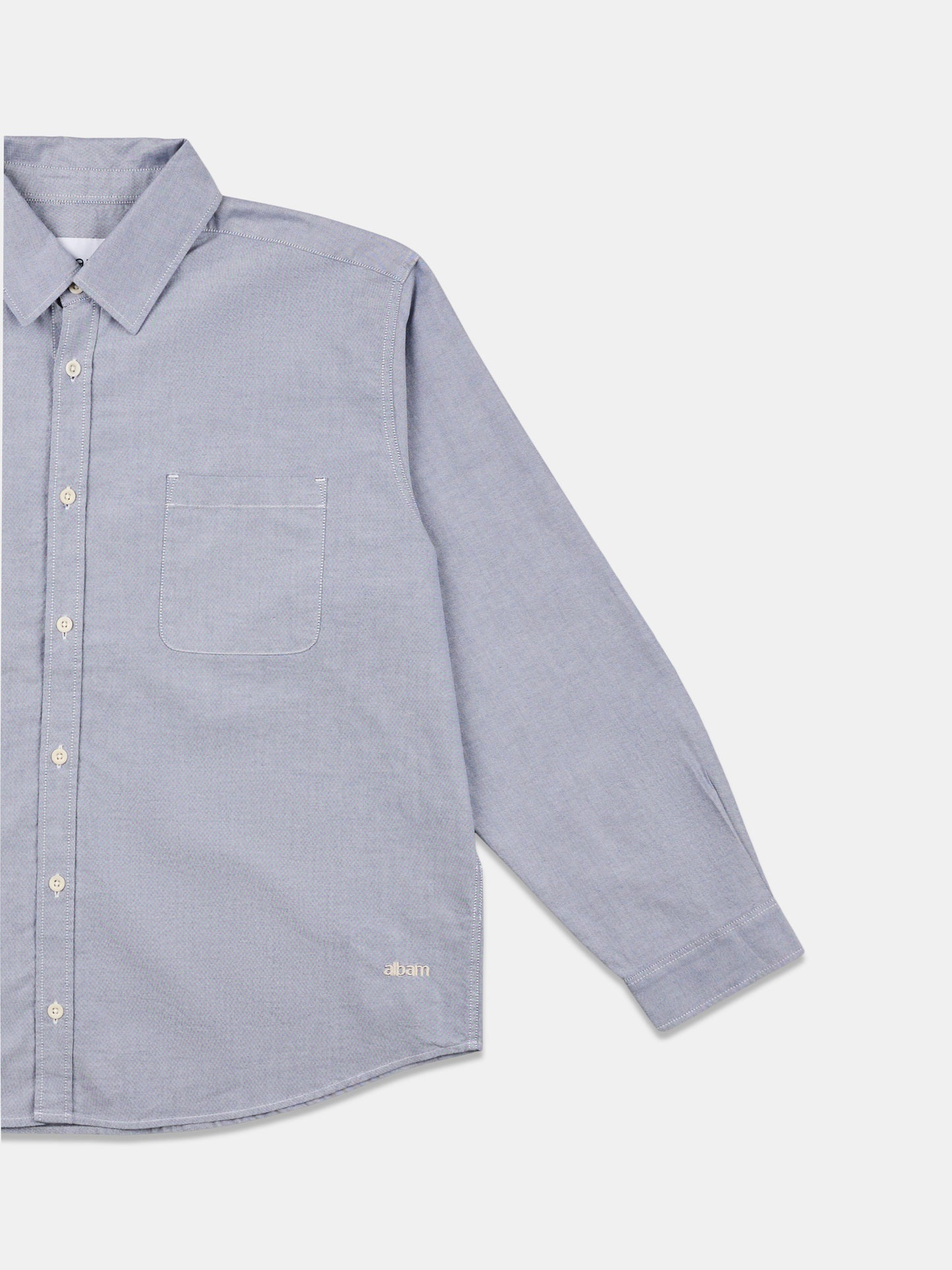 Boston Oxford Shirt in Washed Navy
