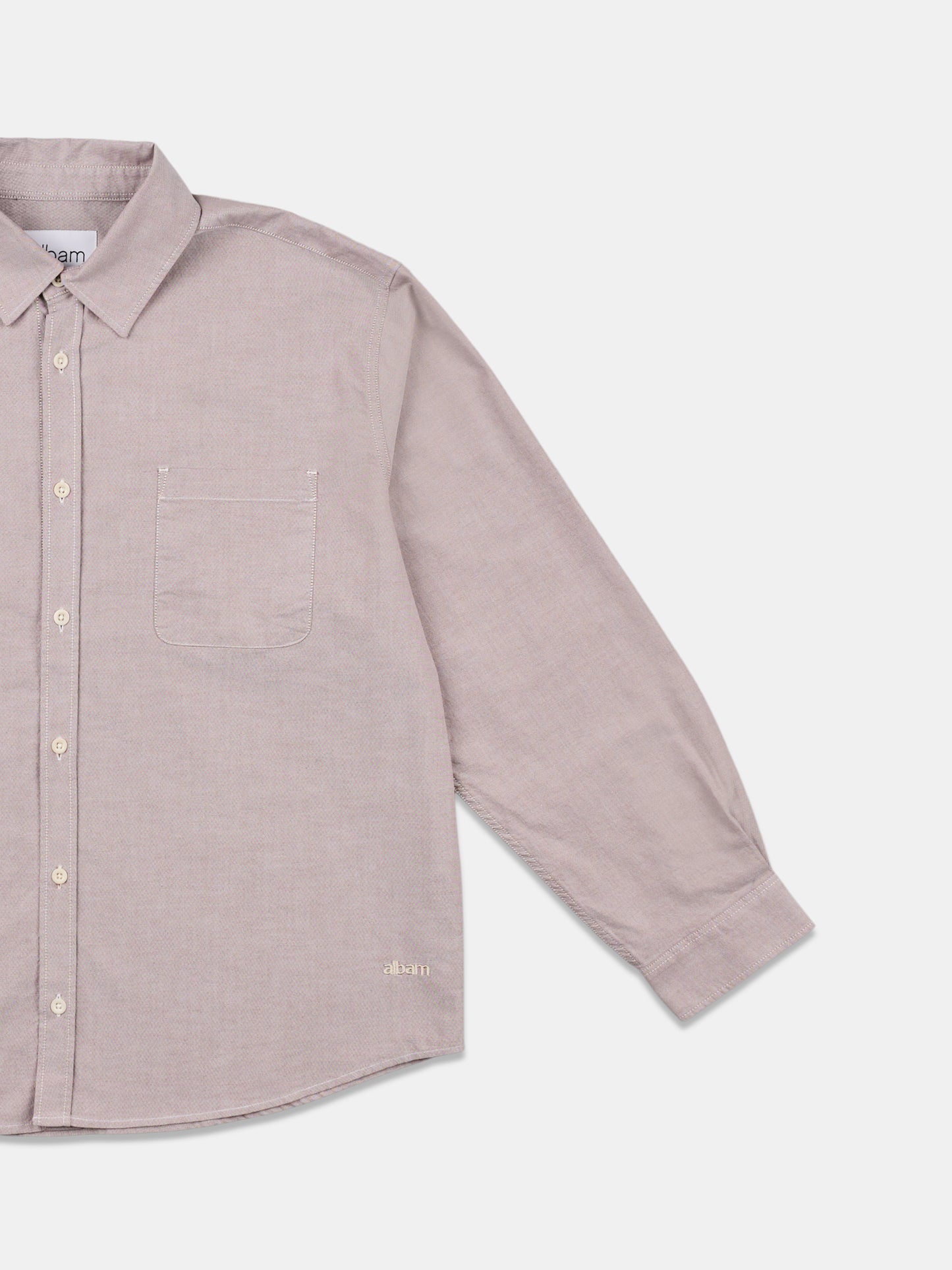 Boston Oxford Shirt in Washed Claret