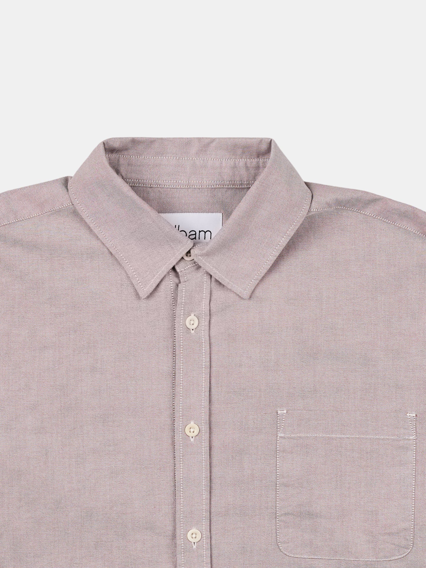 Boston Oxford Shirt in Washed Claret