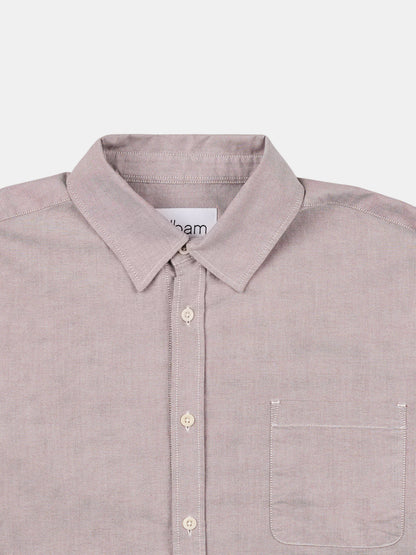 Boston Oxford Shirt in Washed Claret