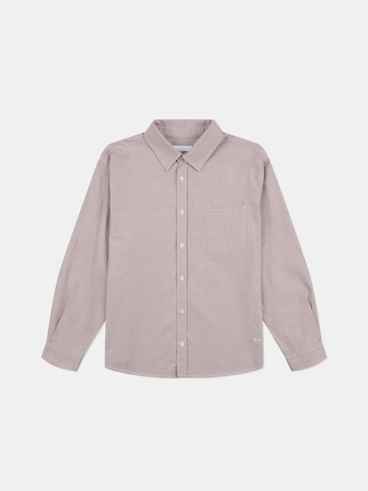 Boston Oxford Shirt in Washed Claret