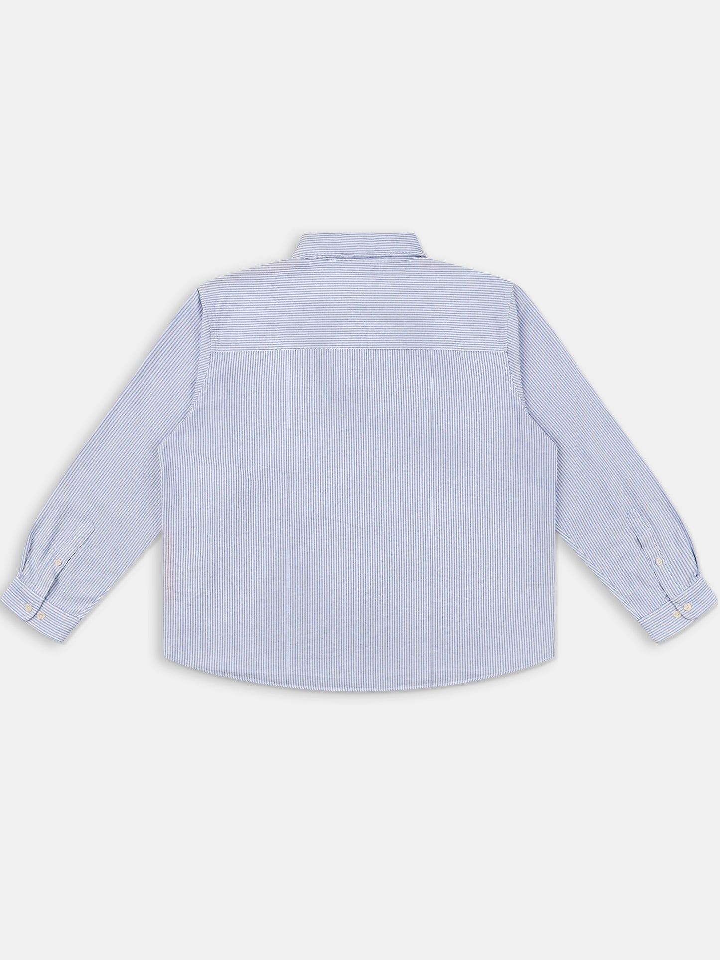 Boston Stripe Oxford Shirt in Navy/Off-White