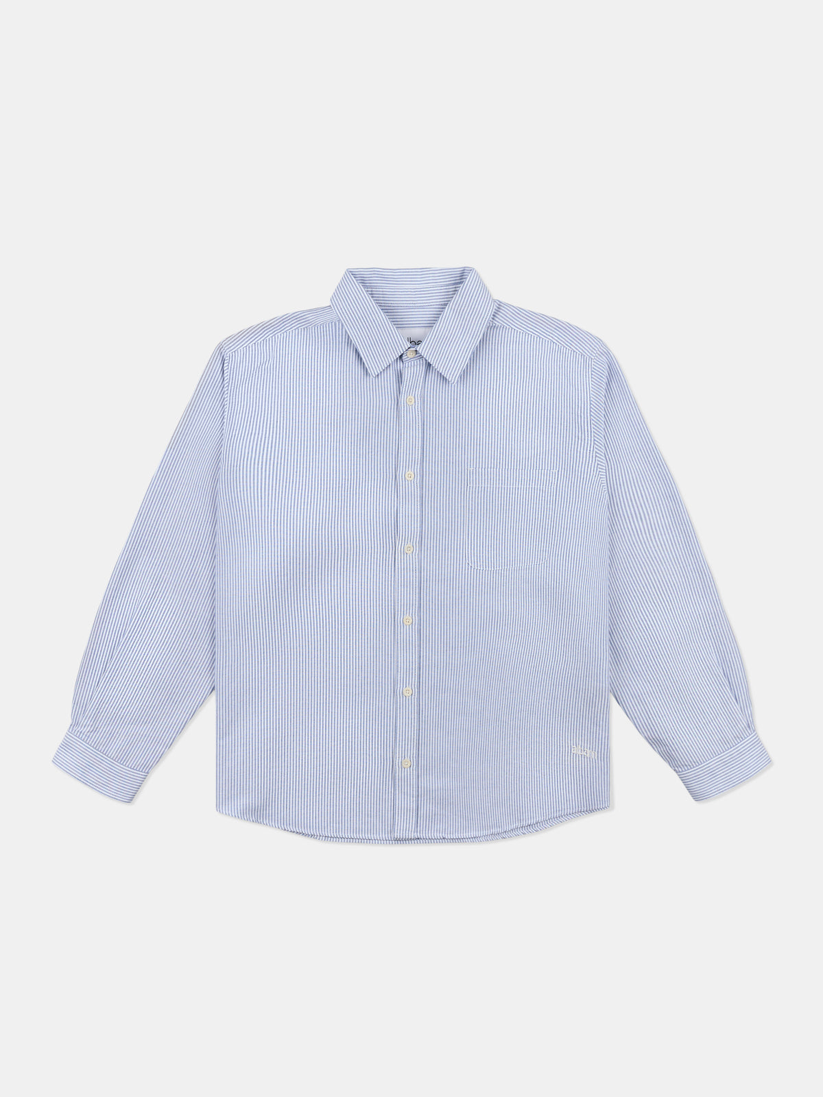 Boston Stripe Oxford Shirt in Navy/Off-White