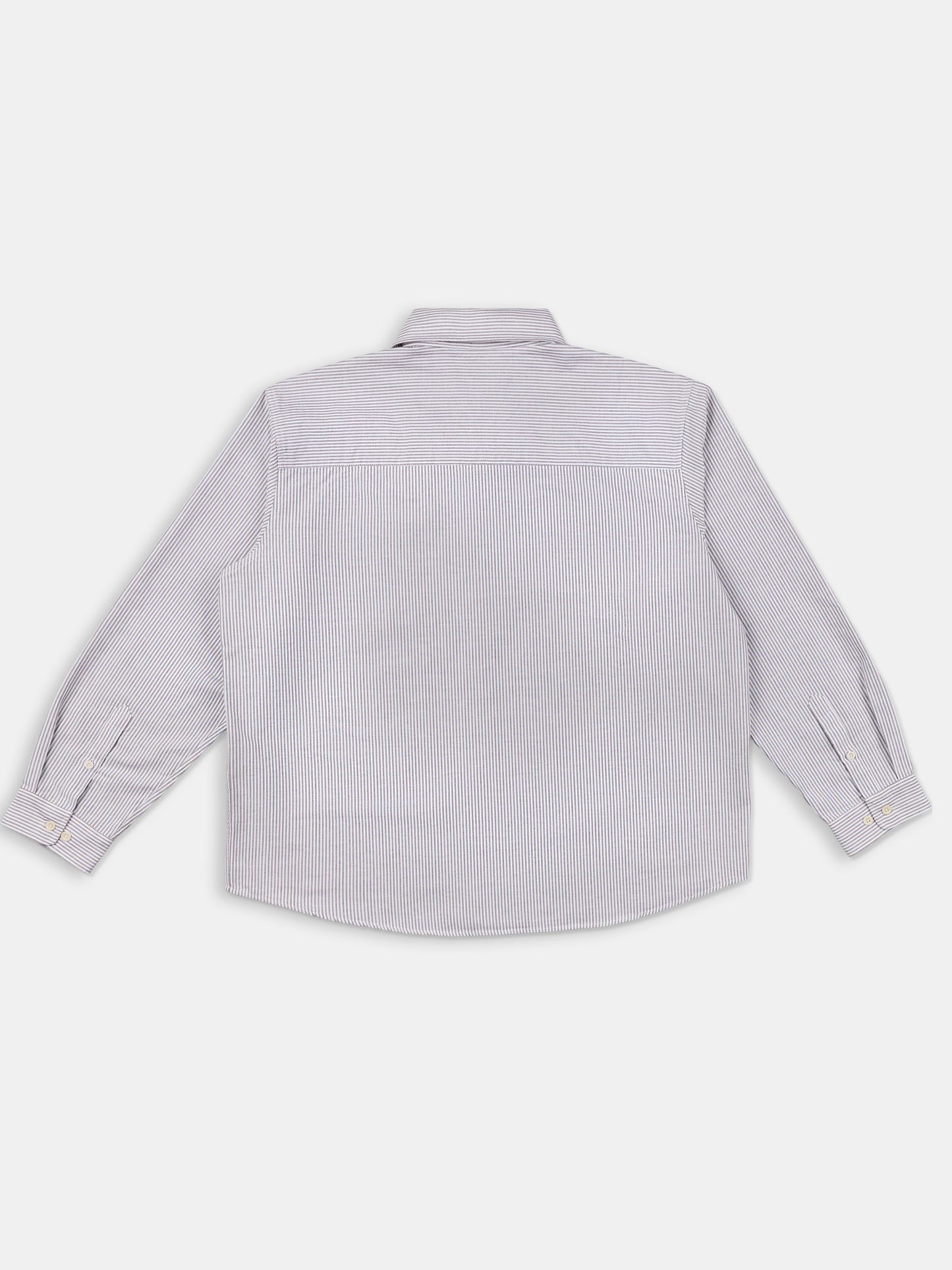 Boston Stripe Oxford Shirt in Brown/Off-White
