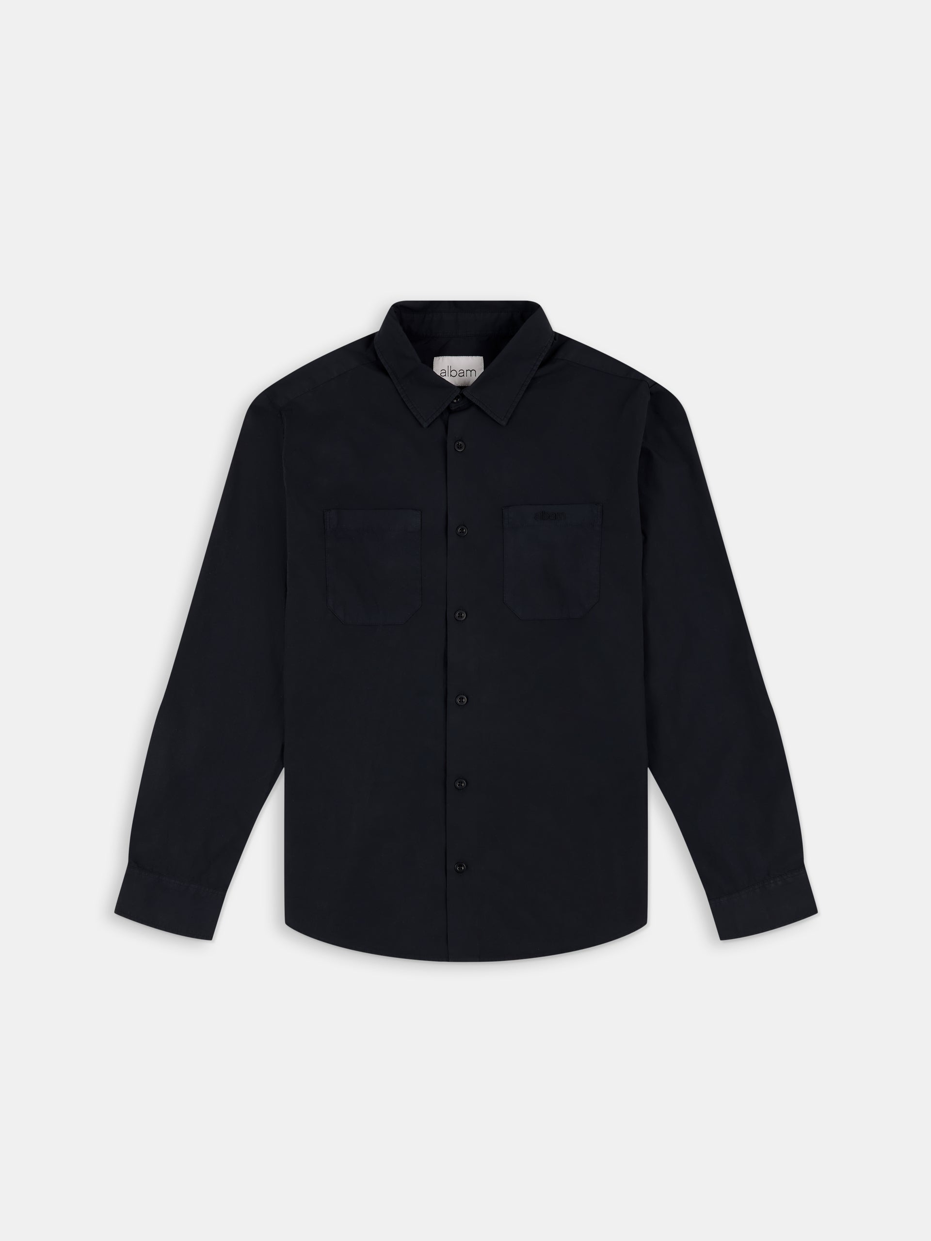 Filey Poplin Shirt Dark