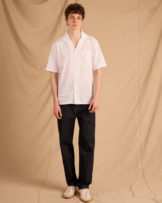 Grange Poplin Shirt in White