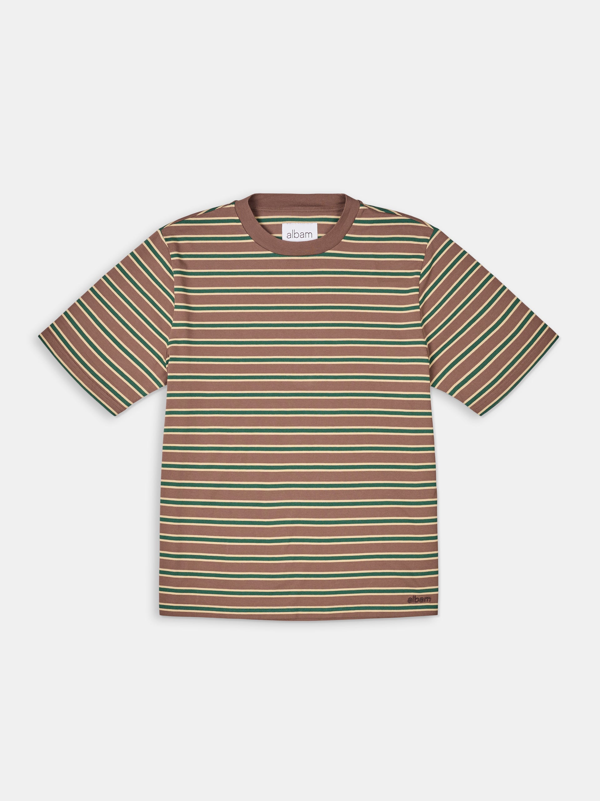 Tame Stripe T Shirt Walnut