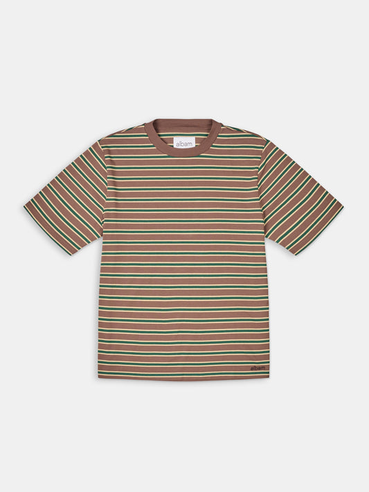 Tame Stripe T-Shirt in Walnut