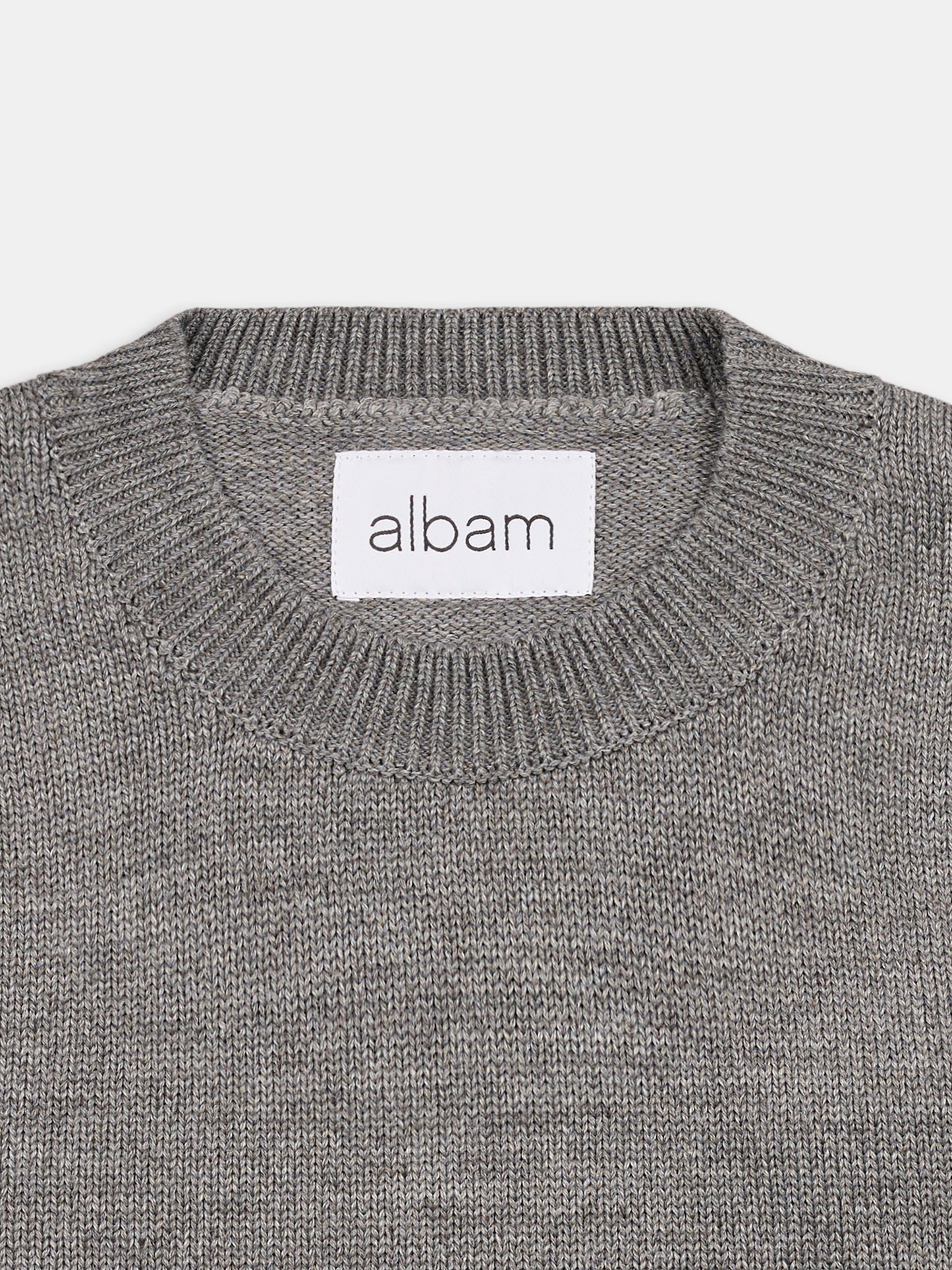 Daily Crew Knit in Grey Marl