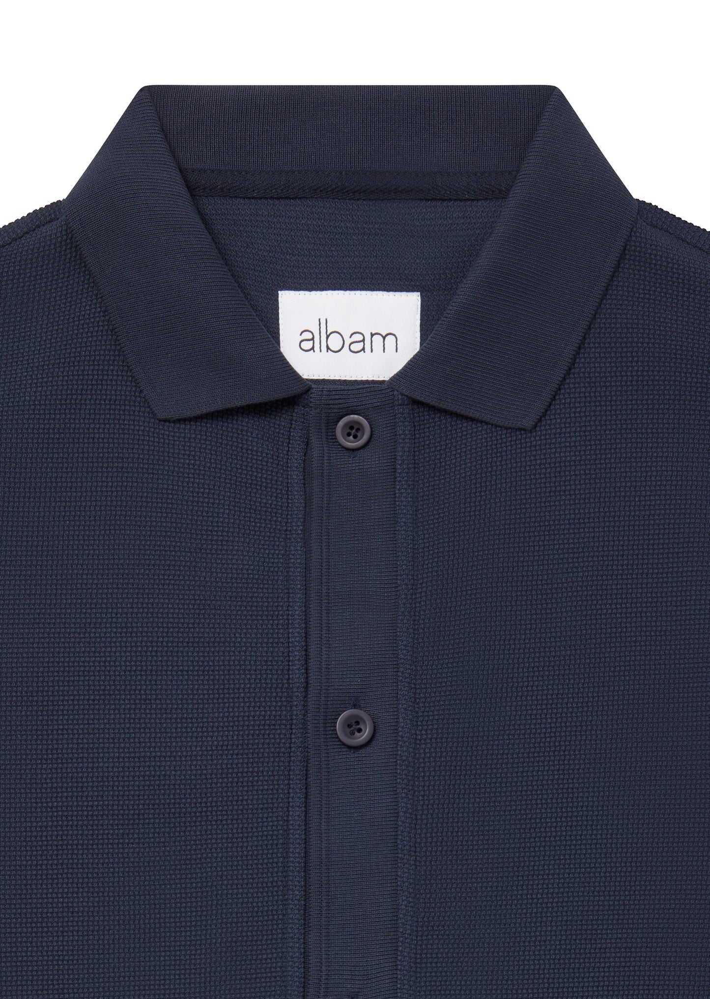 Button Through Top in Dark Navy