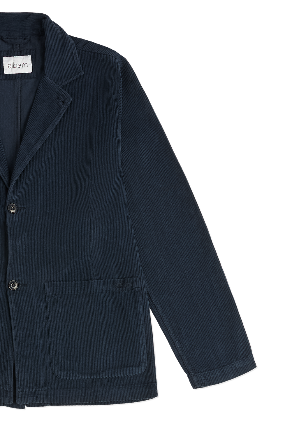 Needlecord Fairfax Blazer in Dark Navy