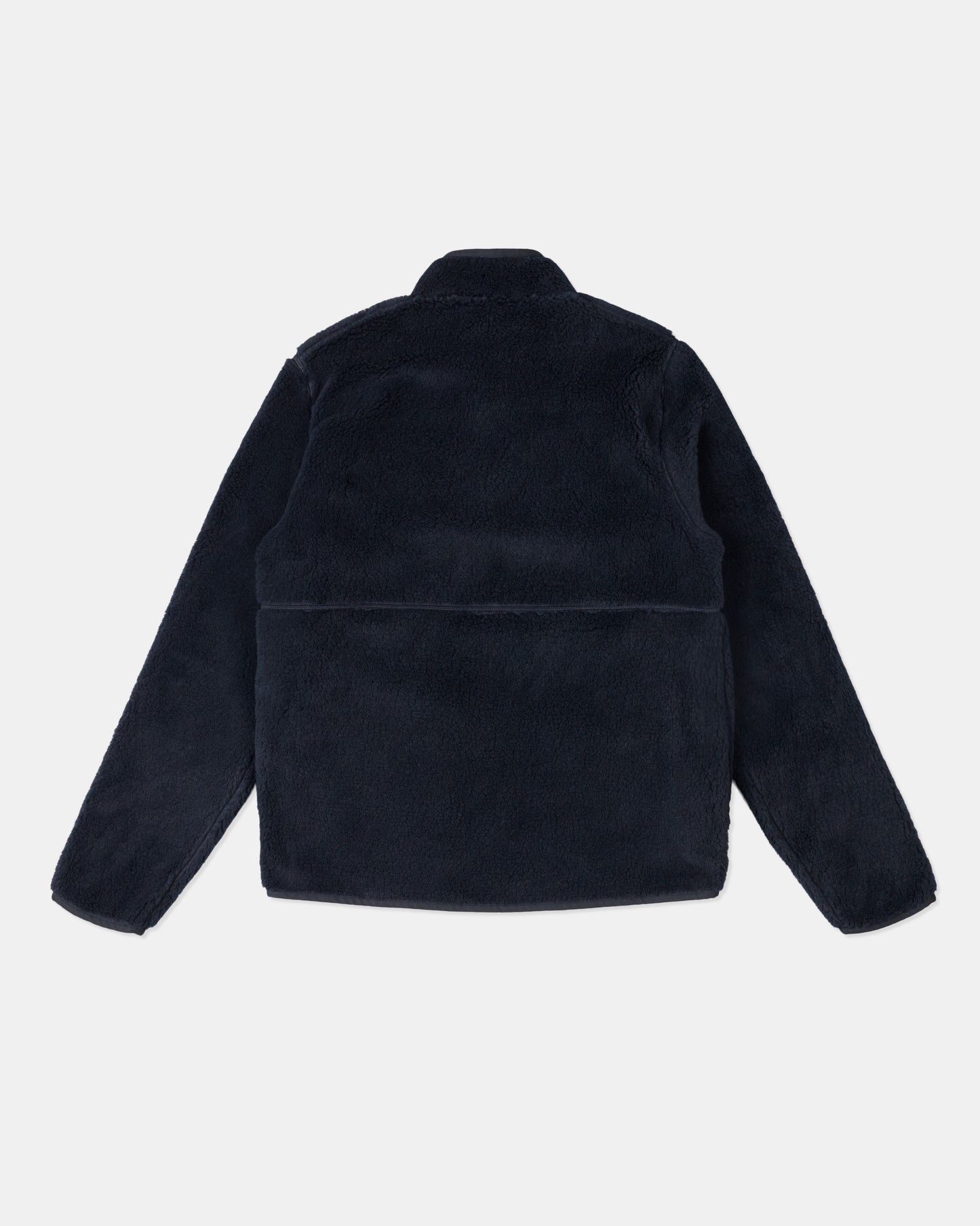 Dudley Zip Through Fleece Jacket in Dark Navy
