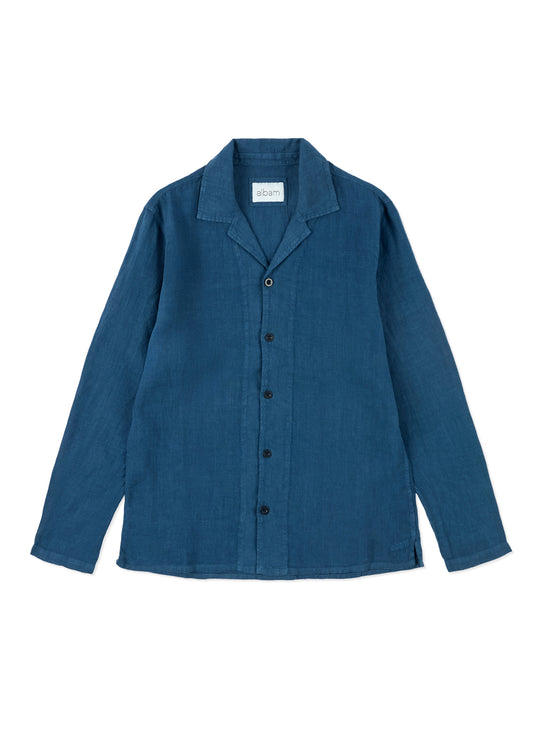 Linen Hyde Shirt In Indigo