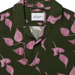 Short Sleeve Revere Plus Shirt in Khaki