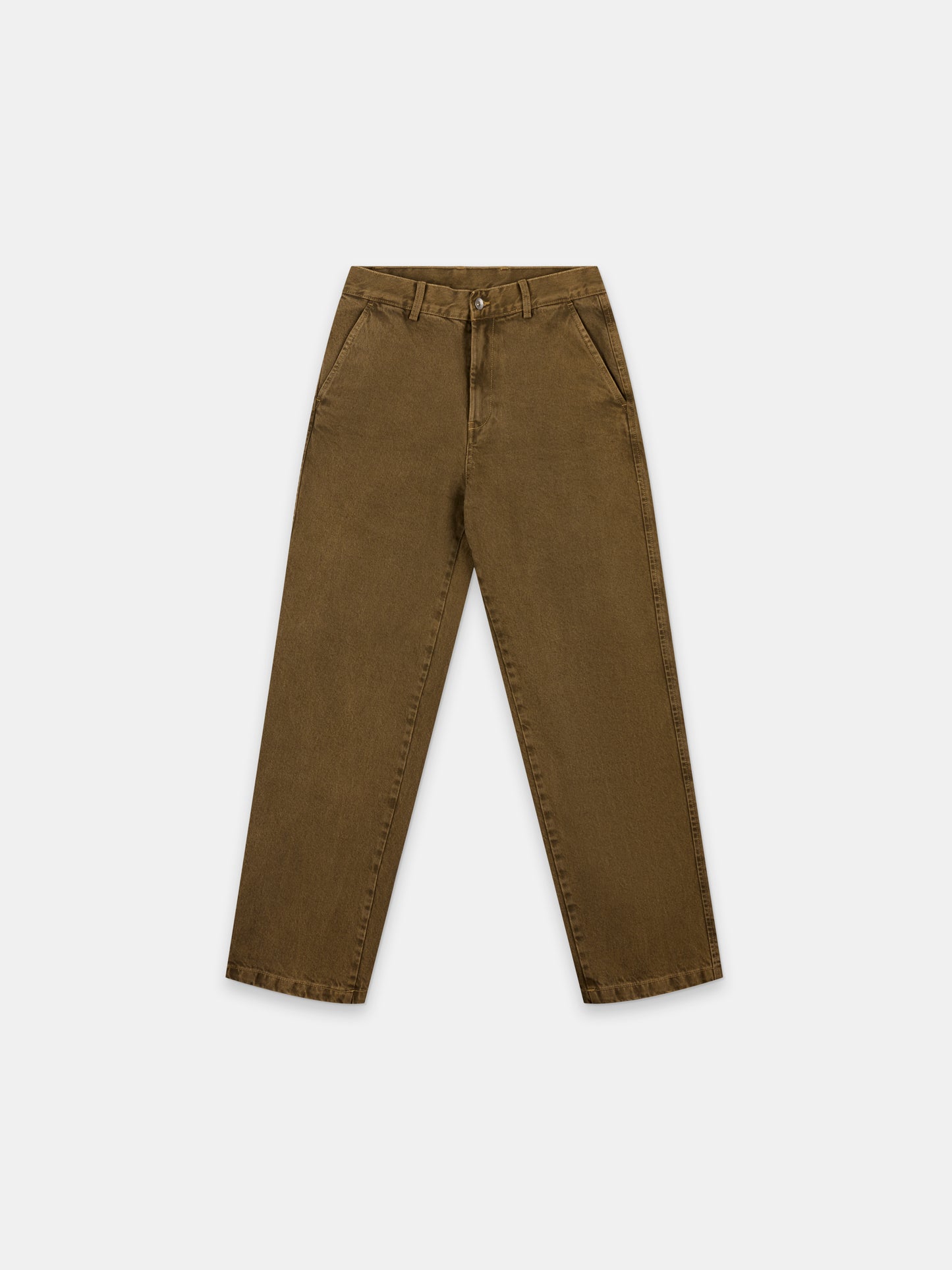 Forge Washed Twill Trousers in Walnut