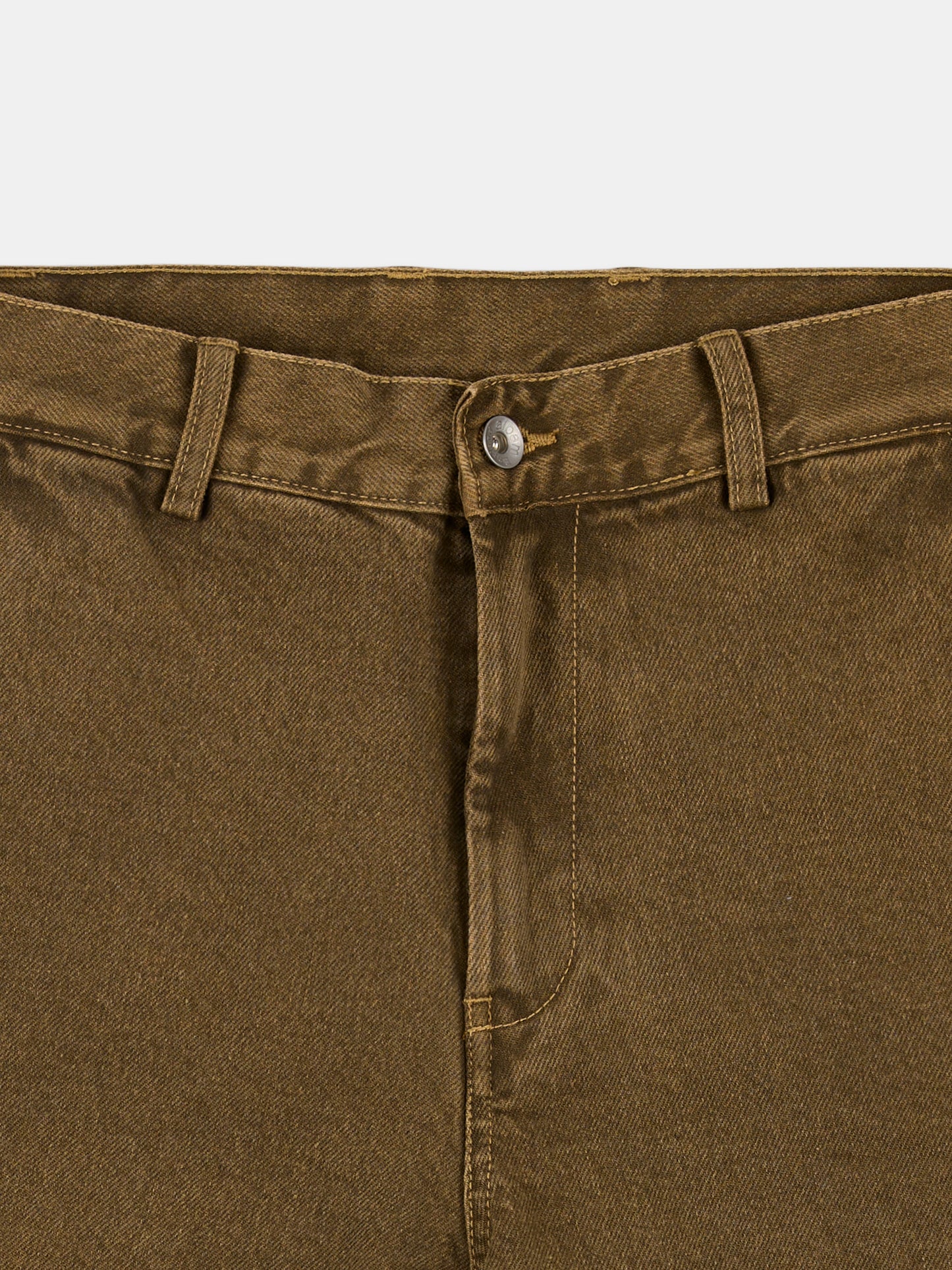 Forge Washed Twill Trousers in Walnut