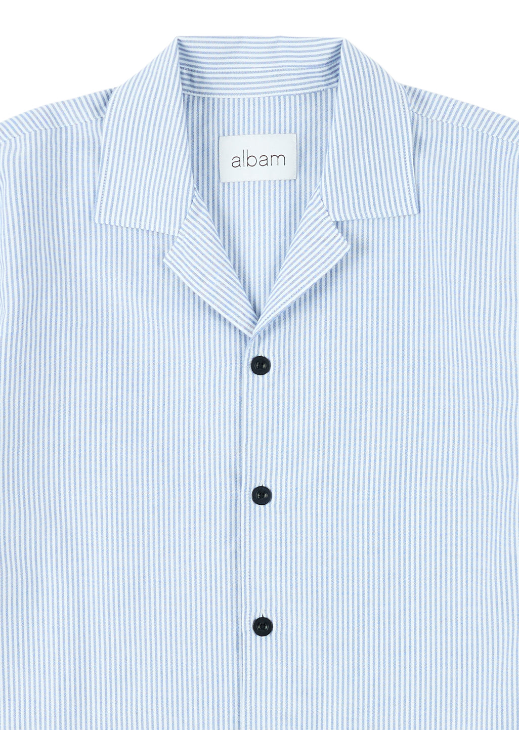 Oxford Stripe Fenton Shirt In Dark Navy