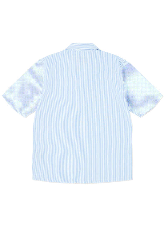 Oxford Stripe Fenton Shirt in Pale Blue