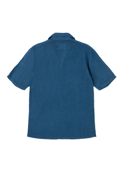 Linen Holland Shirt In Indigo